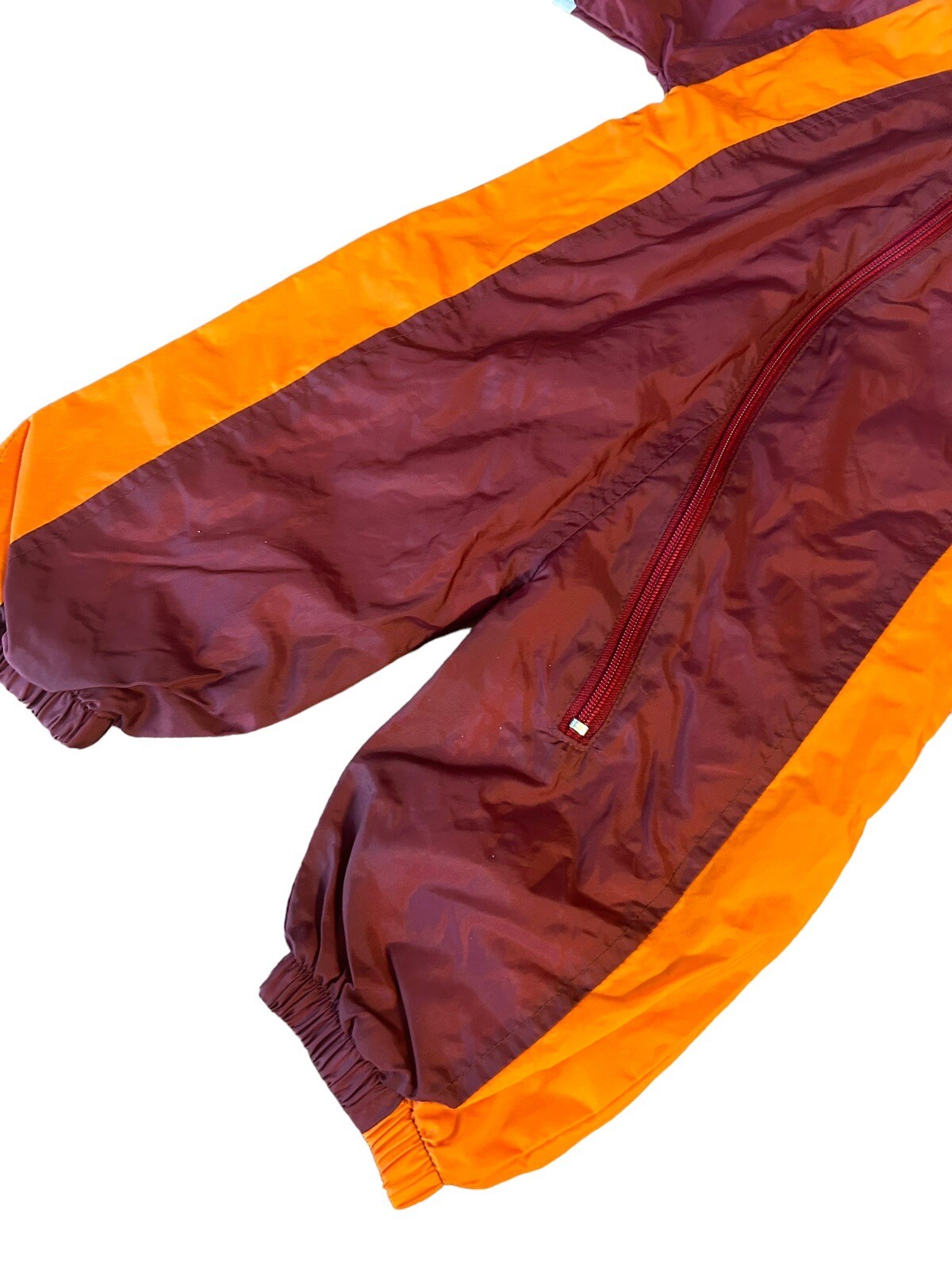 Virginia Tech VT Hokies Starter windbreaker Nylon Baby Zip Up Suit 3-6 Months