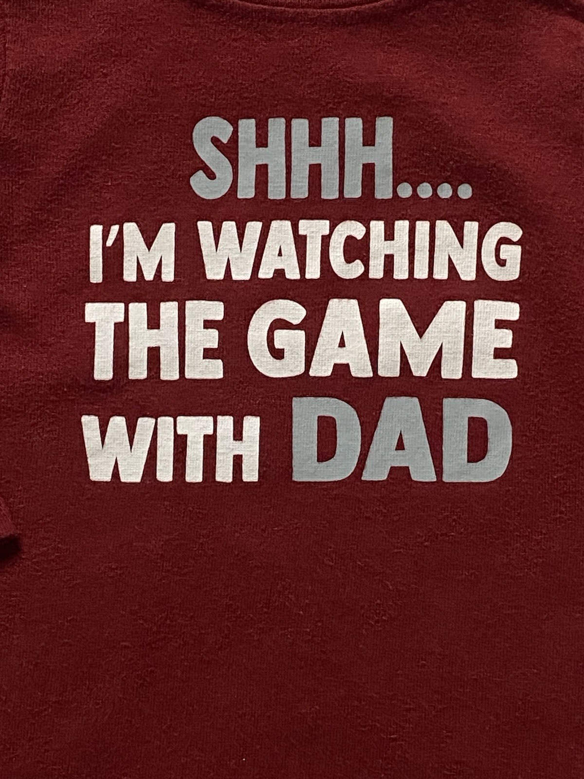 Sports Game Shirt Size 6-9 Months Football Basketball Hockey Snap Top Long Sl.