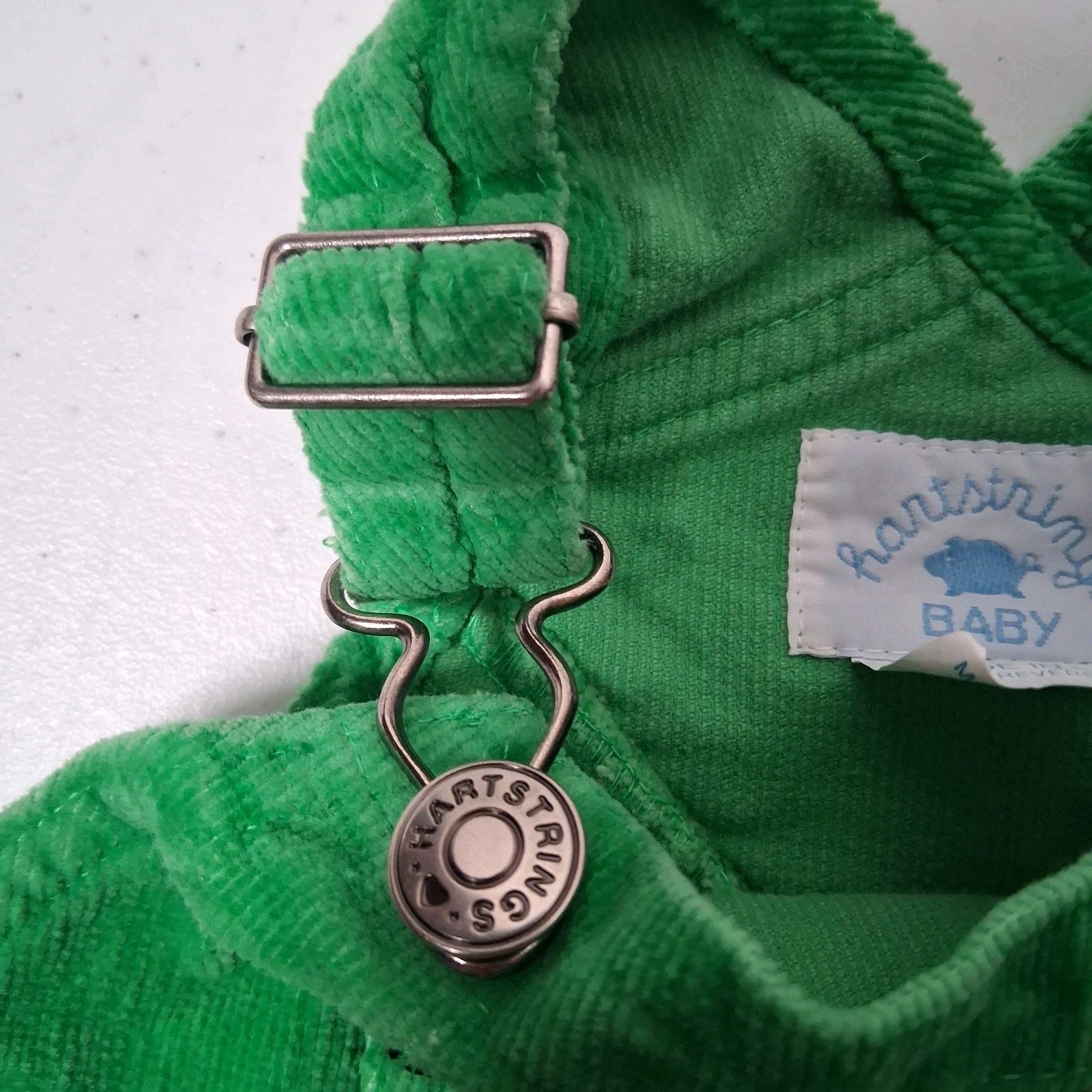 Vintage Hartstrings Baby Jumper Turtleneck Set 18 Mos Green Corduroy Blue Whale
