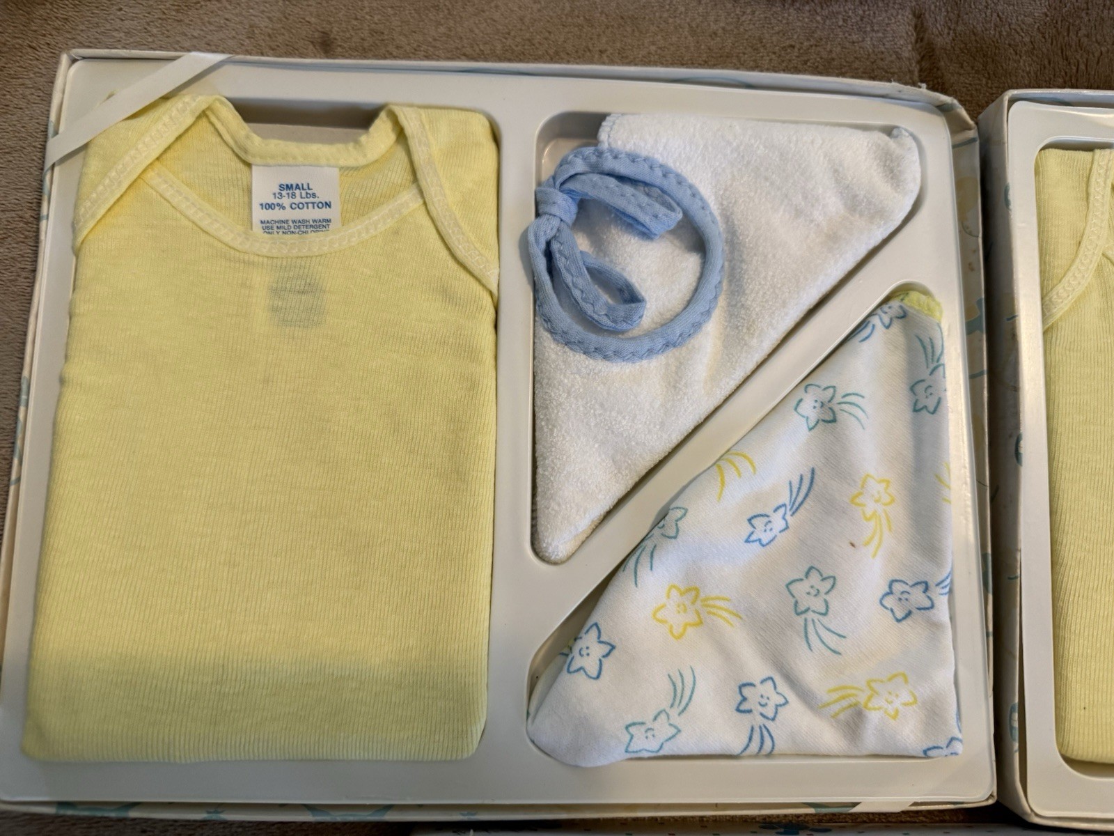 Vintage Spencer’s Infant Baby Gift Sets Layette Diaper Shirt Bib READ DESCRIPT
