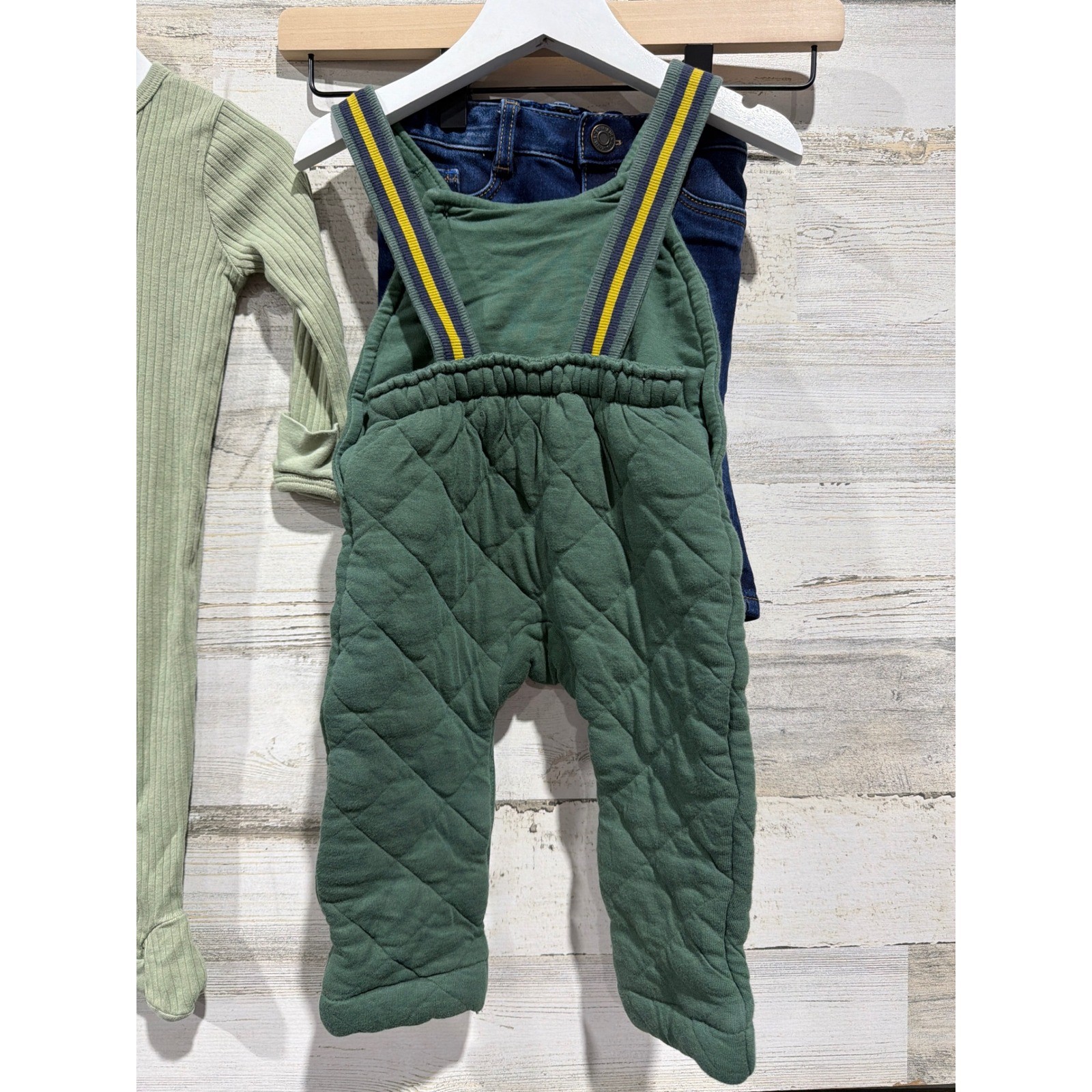 H&M Cat & Jack Tommy Bahama Boys 3-6M Green Red Bundle Gingham Quilted