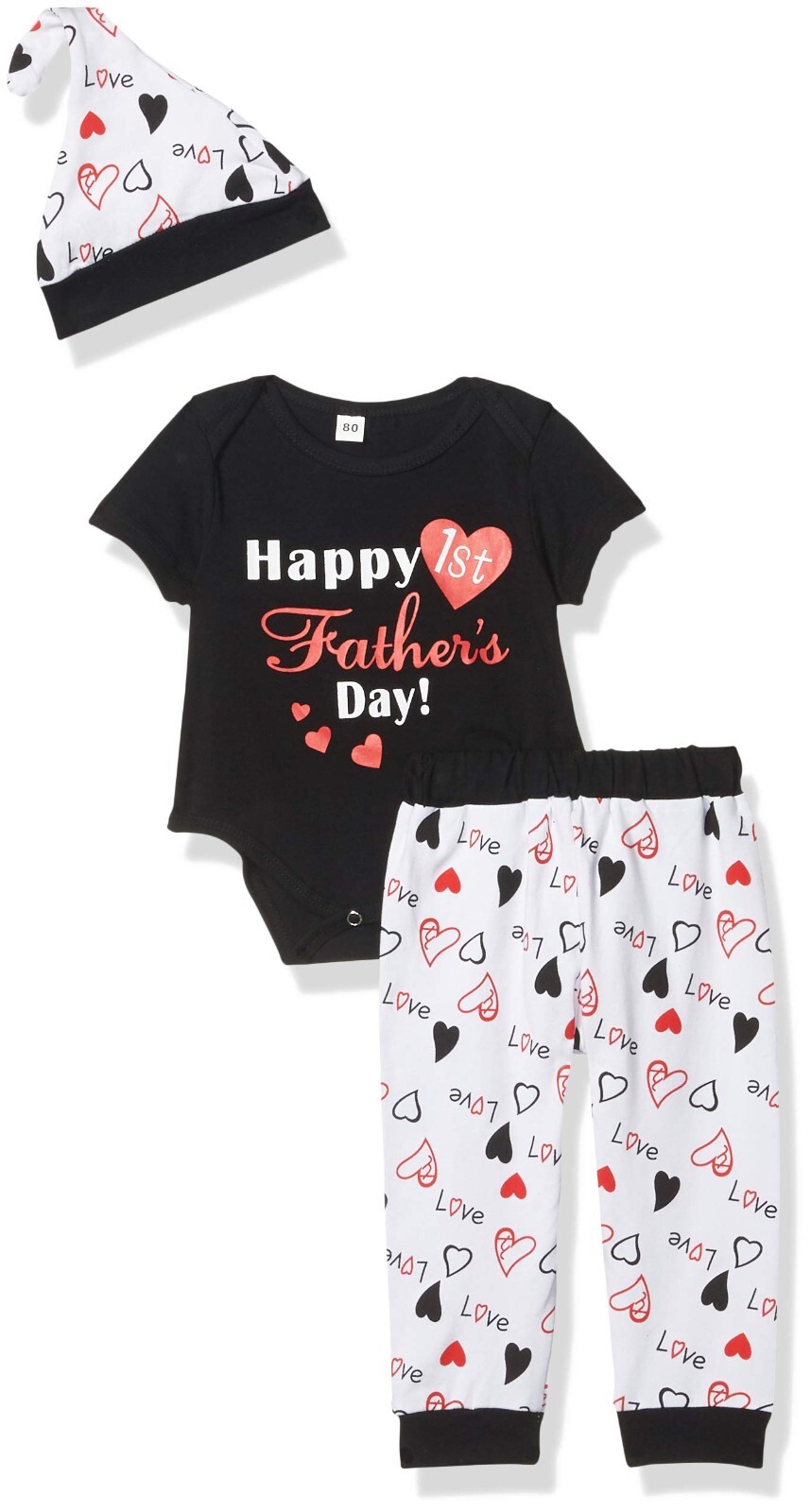 Newborn Infant My First Father’s Day – Outfit Baby Girls or Boys Letter Print
