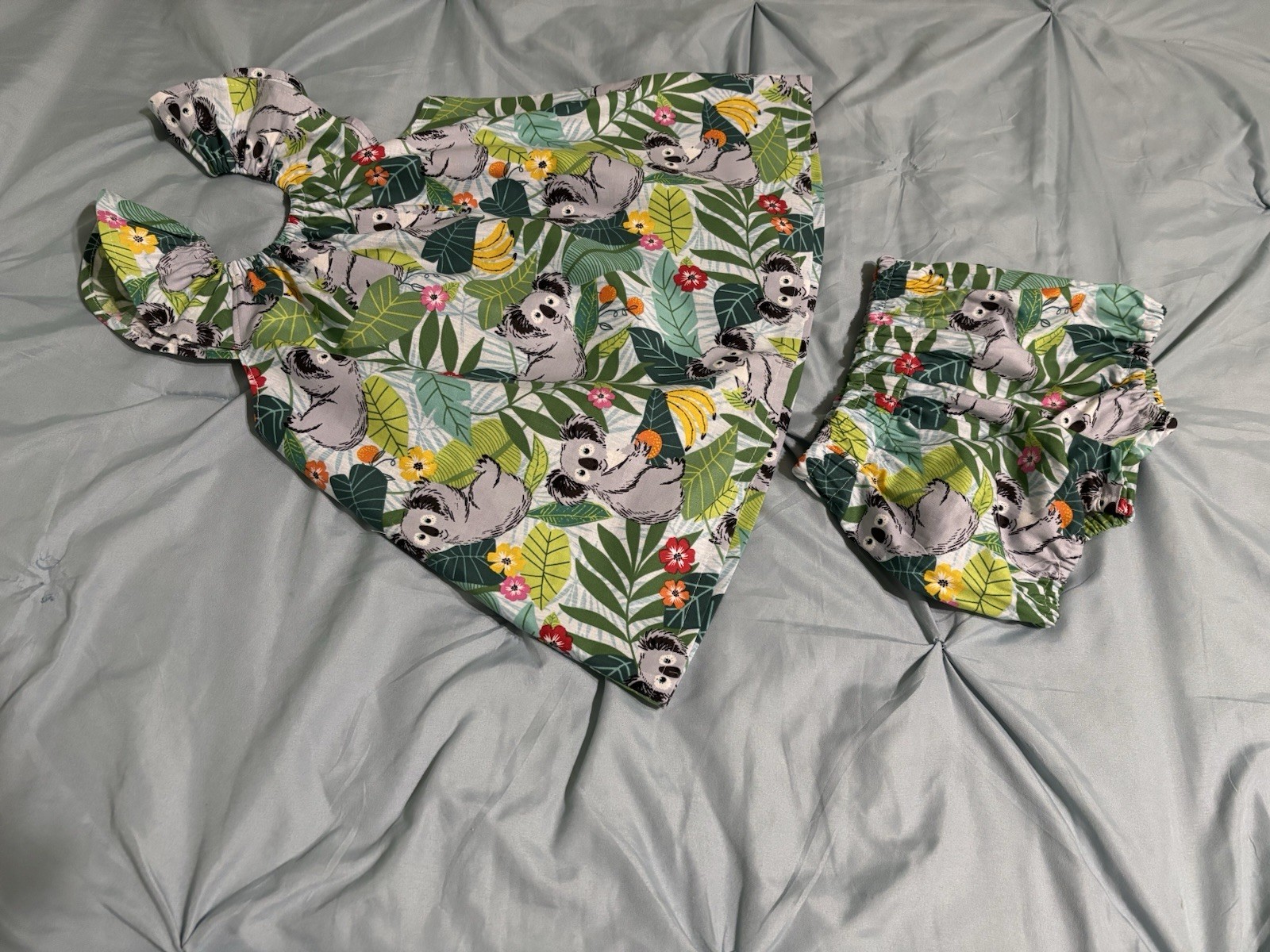 2 Pc Handmade Shorts Set Size 2T-4T