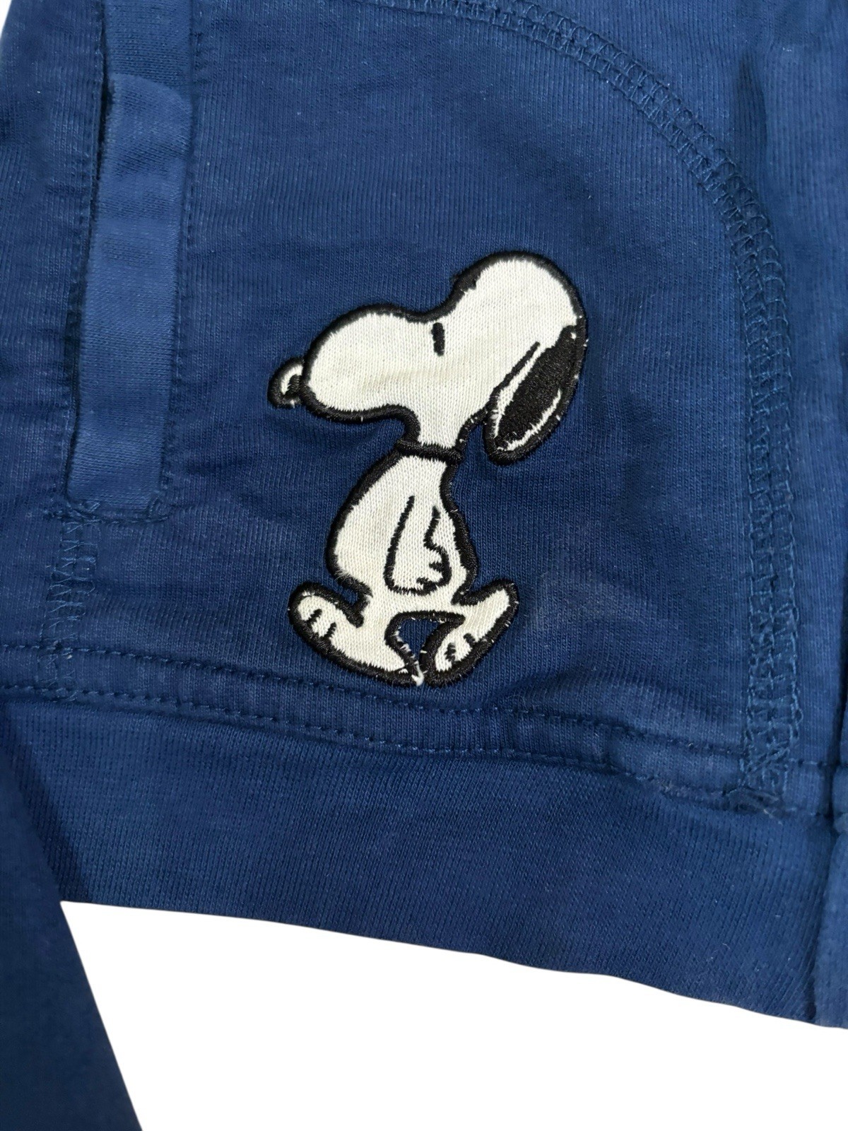 Vtg SNOOPY Outfit Set w/ Woodstock Jacket & Pants 18M Embroidered Peanuts Y2K
