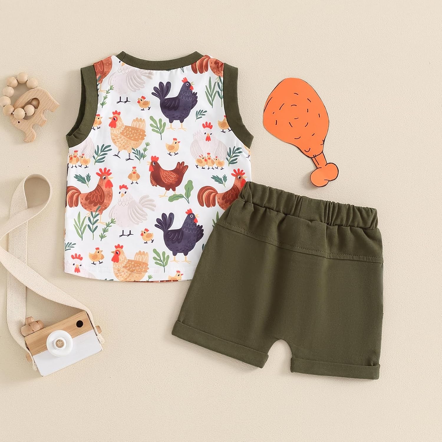 Infant Kids Baby Boys Summer Casual Outfits Short-sleeved Tank Top+Shorts Set