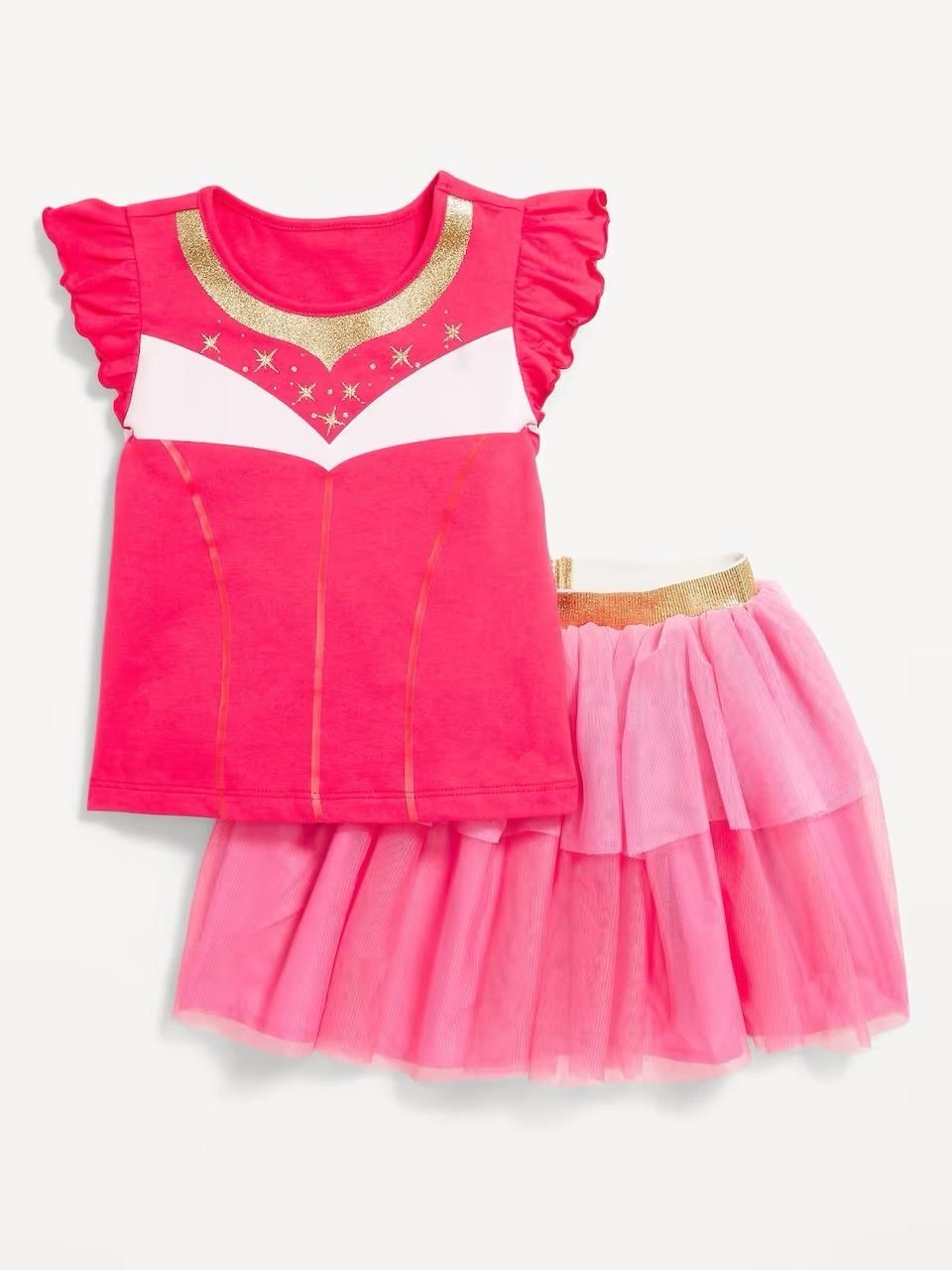 Disney Toddler Girls Princess Dress-Up Outfit Set Size 3T Pink New No Tags