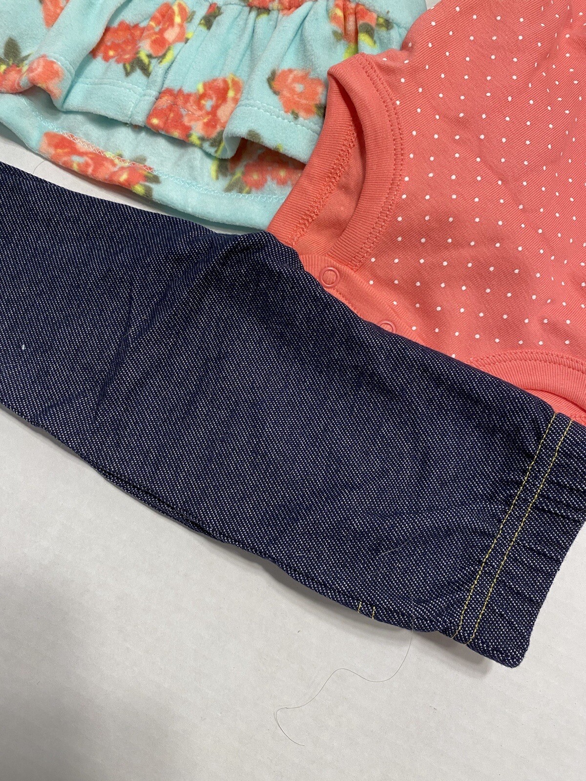 child of mine carters baby girls outfit size 12 months bodysuit hoodie pants