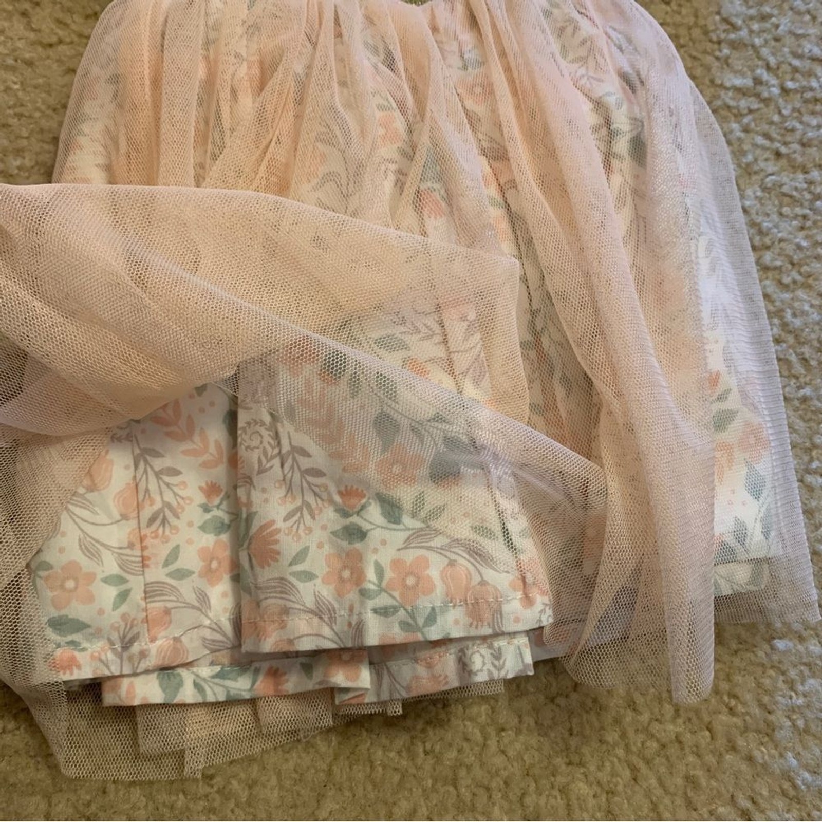 NEW Fairy Outfit Size 24 Months Tutu Skirt Shirt Flowers Pink Girl Fairies