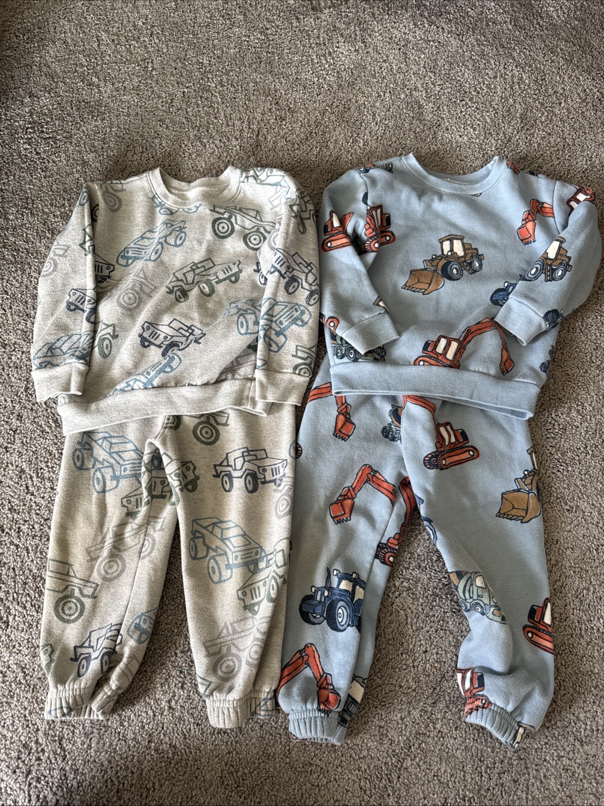Garanimals Toddler Truck Sweat Pants And Crew Neck Outfit Set Of 2 Size 2T