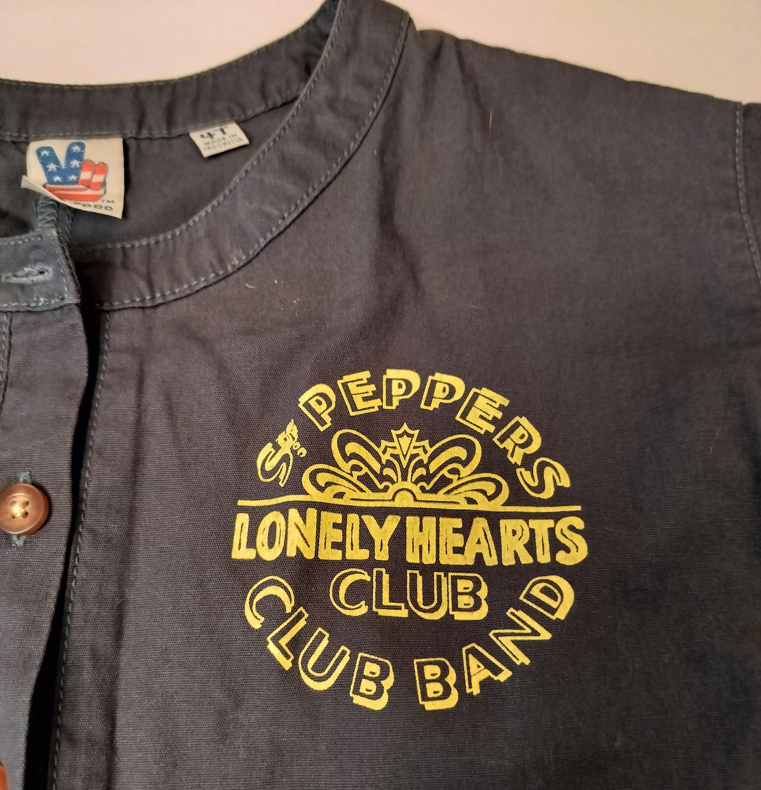 Junk Food THE BEATLES Romper Size 4T Sgt Pepper Lonely Hearts Club Outfit Nwt