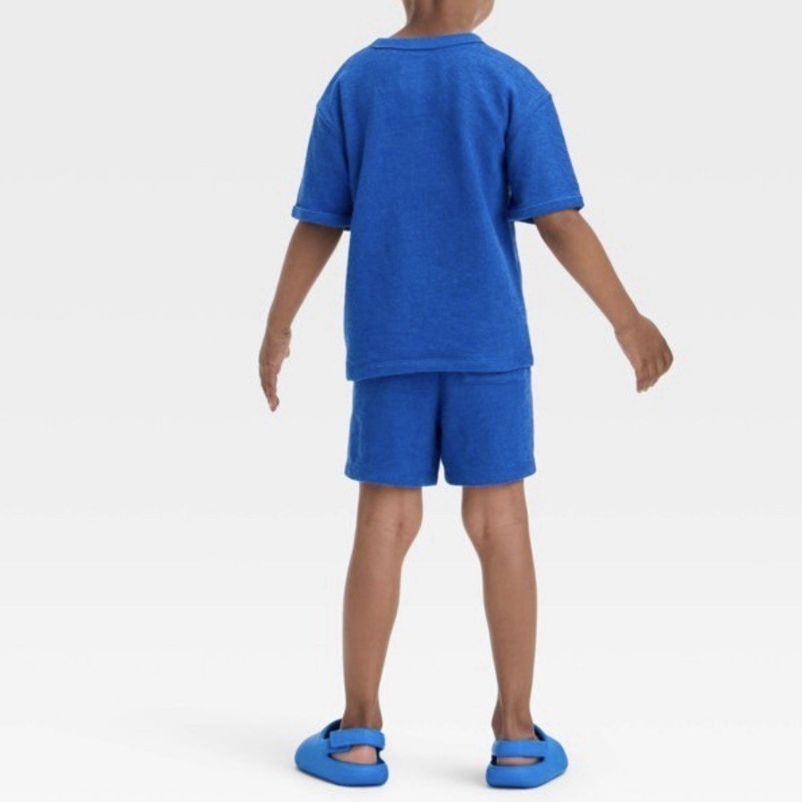 Toddler Boys’ Short Sleeve French Terry Alligator T-Shirt and Shorts Set 18M