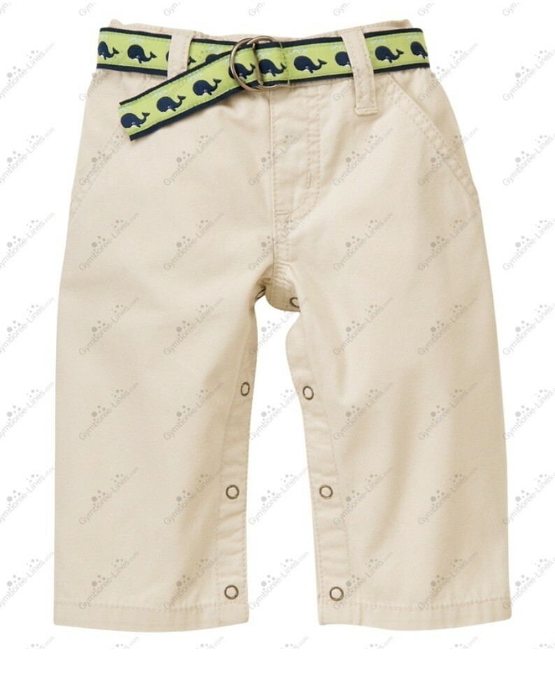 Gymboree 12-18 Whale of a Time Khaki Pants Bodysuit Set NWT **See Description***