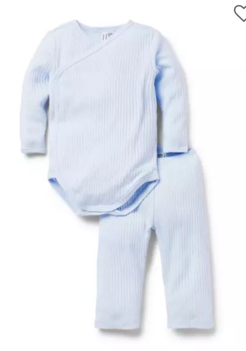 NWT Janie and Jack Baby Ribbed Wrap Matching Set Size 12-18 Months