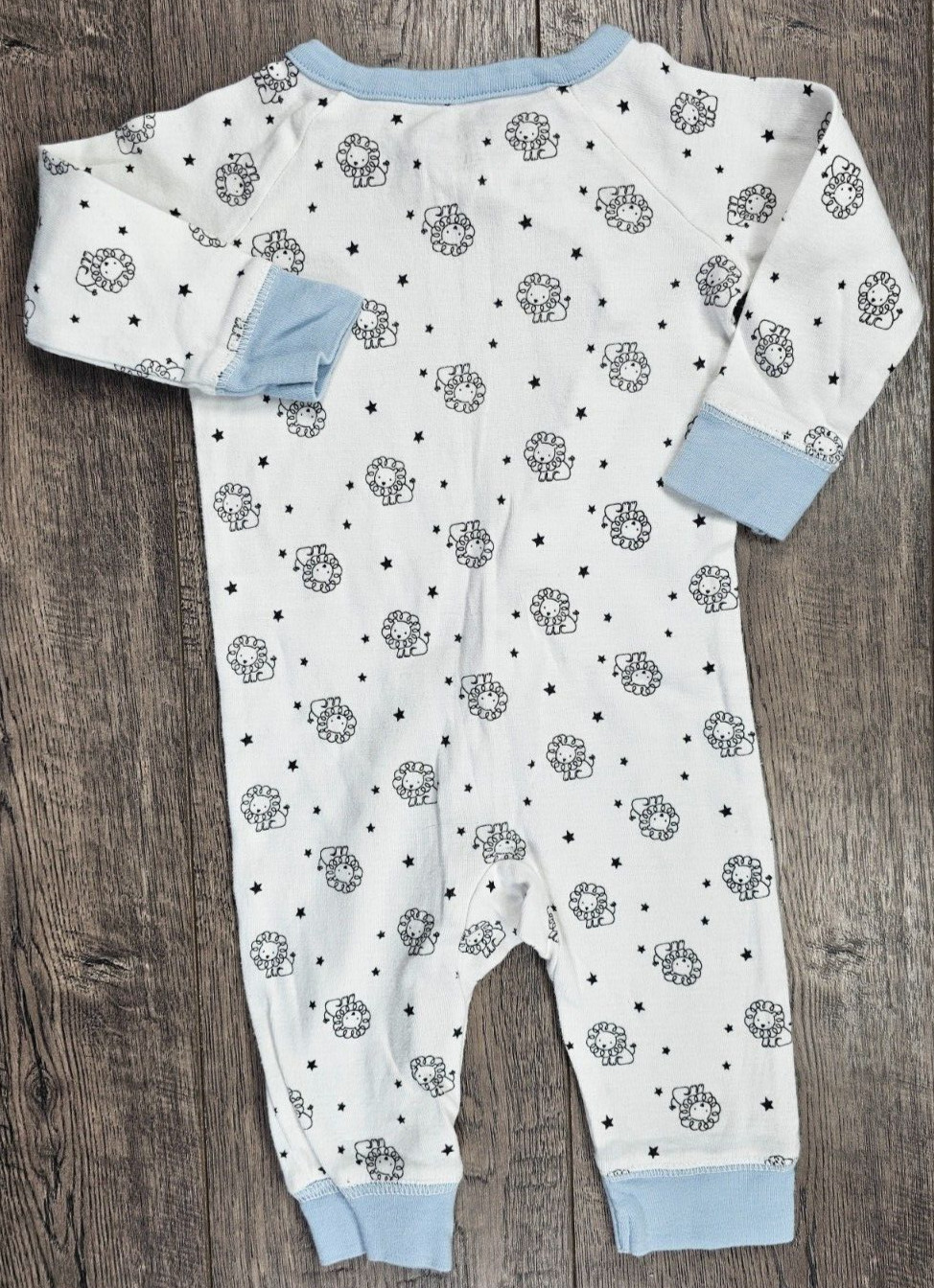 Baby Boy Clothes Amy Coe 6 Month Blue Trim Lion Outfit