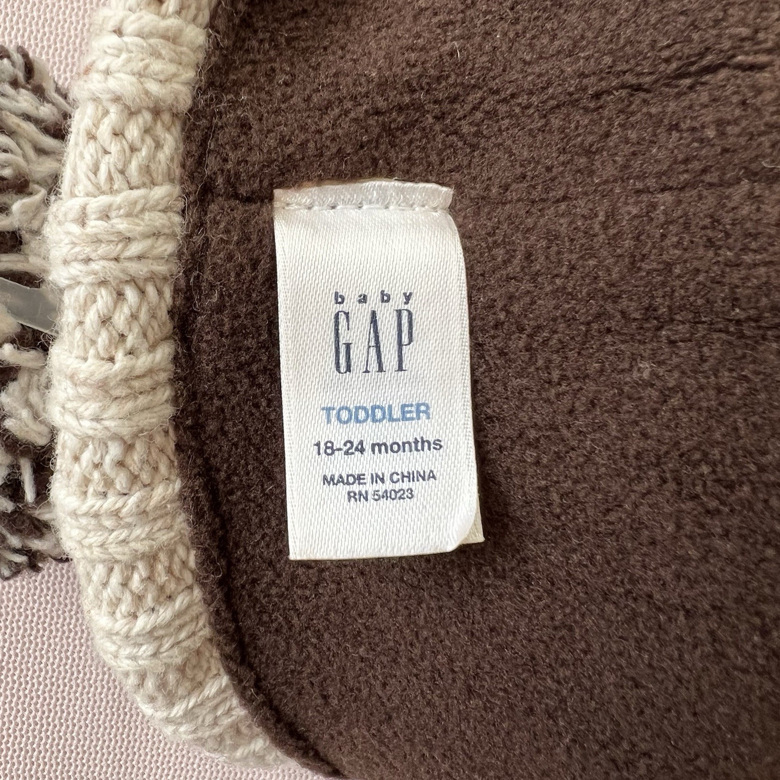 Baby Gap Toddler Winter Cap 18-24 months RN 54023 Made in China