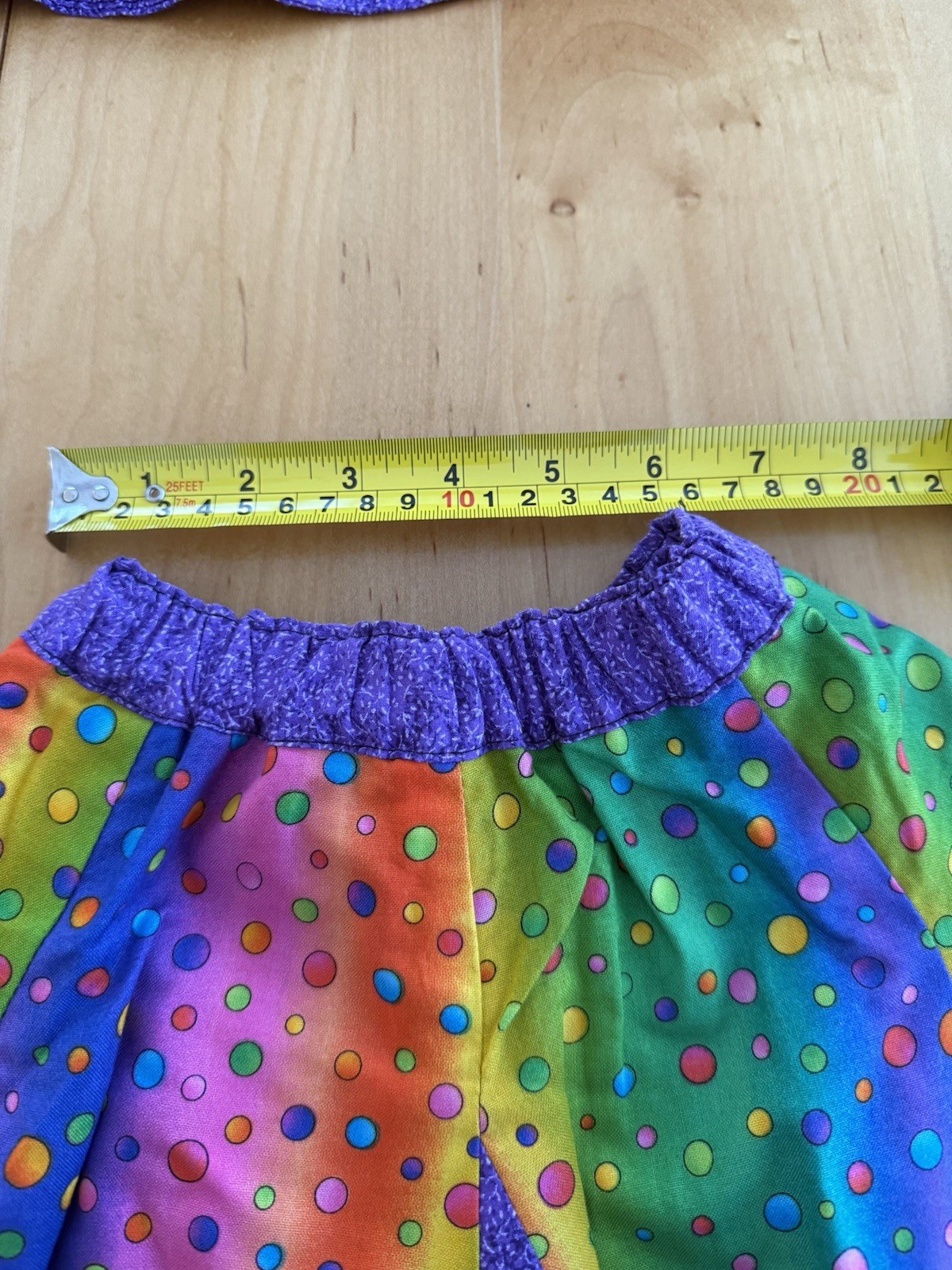 NWOT 3 PC 2 in 1 reversible cap top skirt rainbow puppy kitten handmade see ad