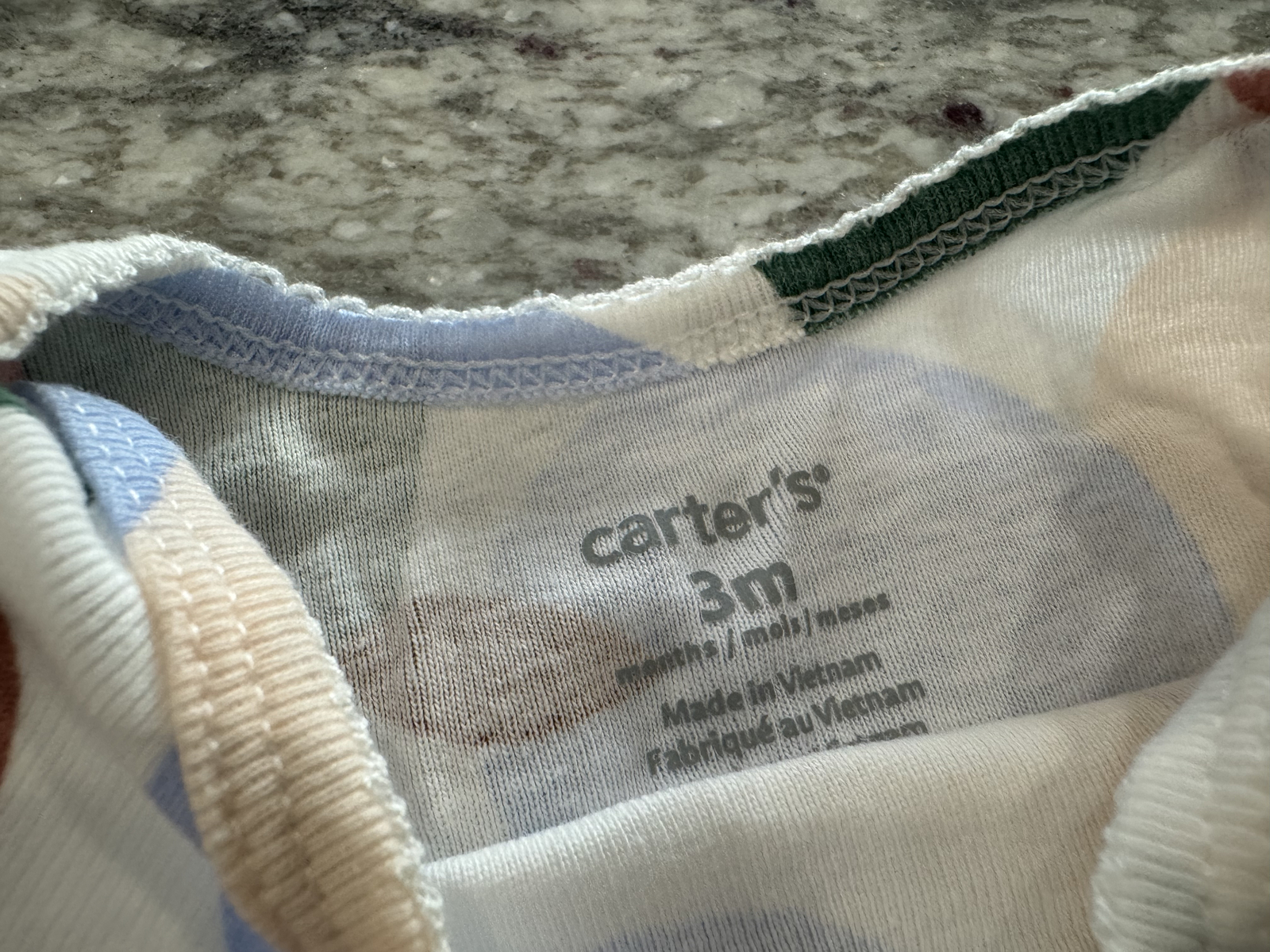 carter’s baby girl 3 months pear body suit and pants set, 2 bodysuits, one pant