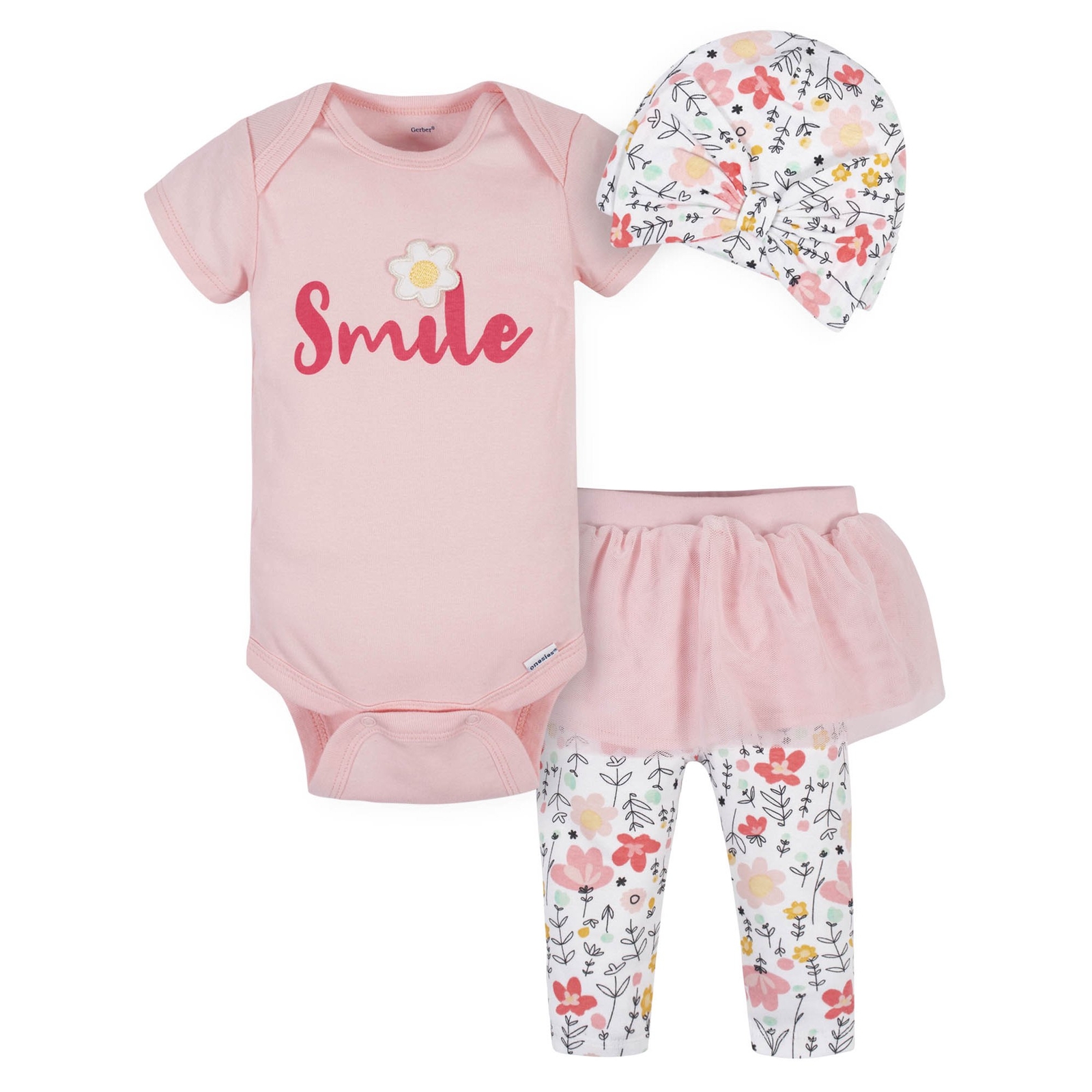 Gerber Baby Girl’s 3 Piece Outfit Various Sizes NEW Bodysuit, Tutu Legging, Hat