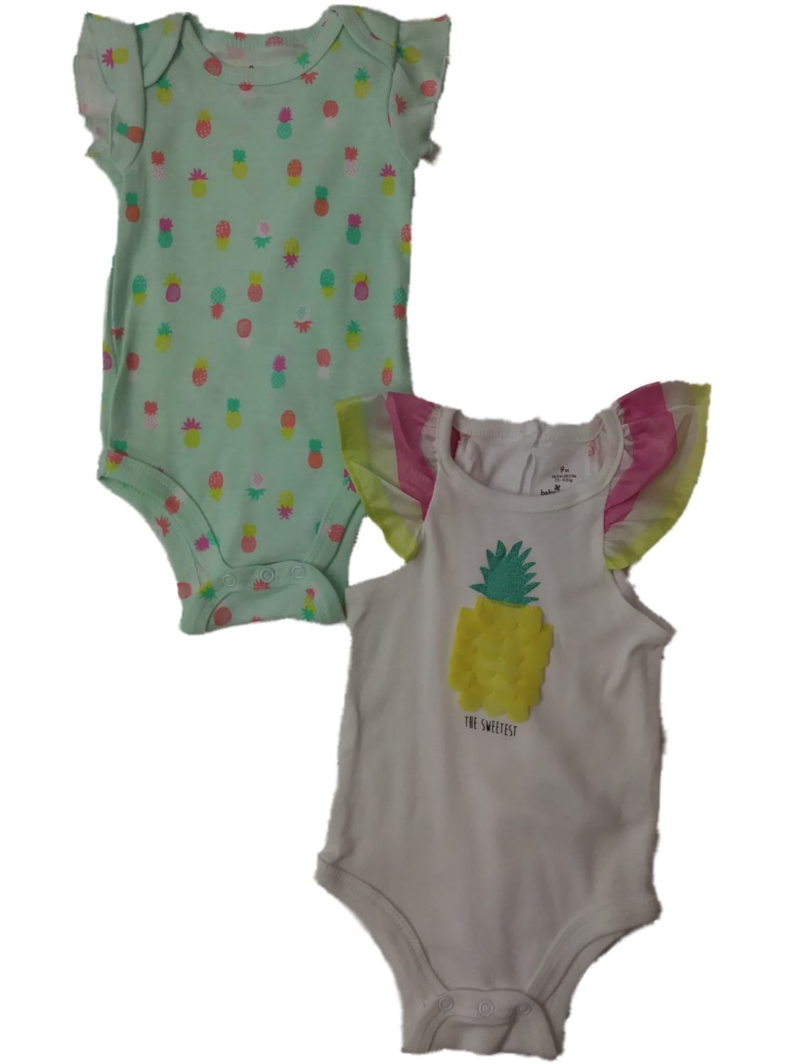Infant Girls The Sweetest Pineapple Single Bodysuit 2-PC Outfit 9M