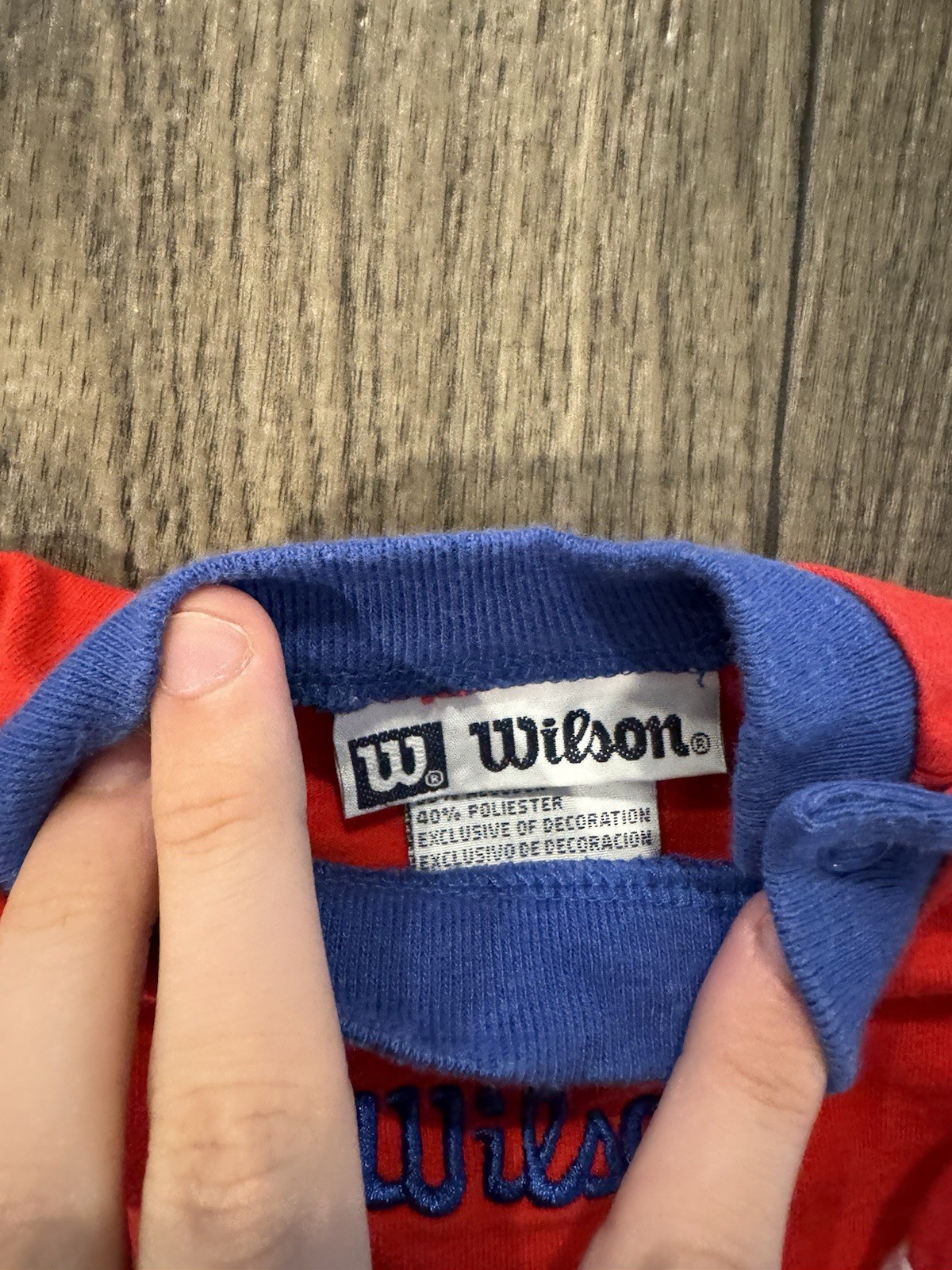 Vintage Wilson 3 piece red blue geometric bodysuit pants hooded vest set 3-6m