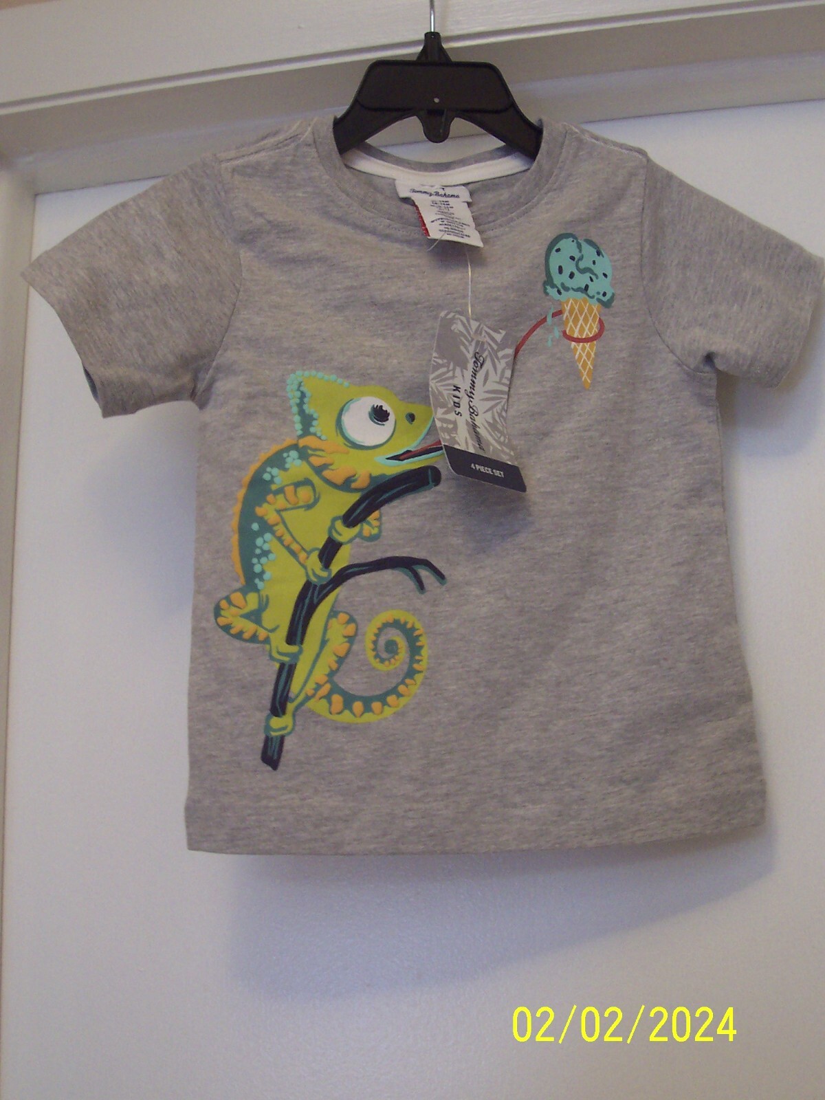 Tommy Bahama Baby Boy’s 24 Months 4 Piece Iguana Mix & Match Set New With Tag