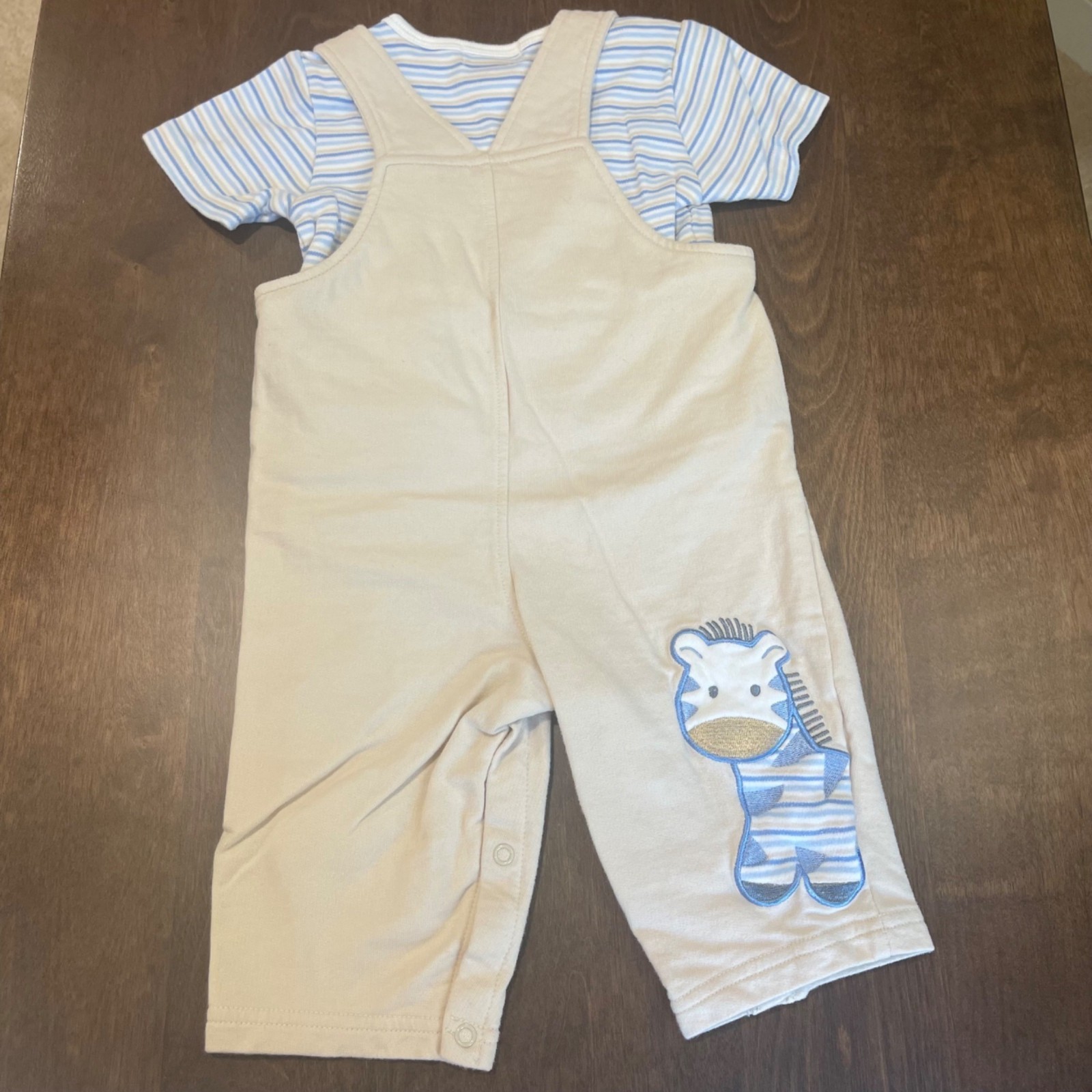 Vintage First Moments Layette Jungle Outfit Size 6-9M Embroidered Animals Knit