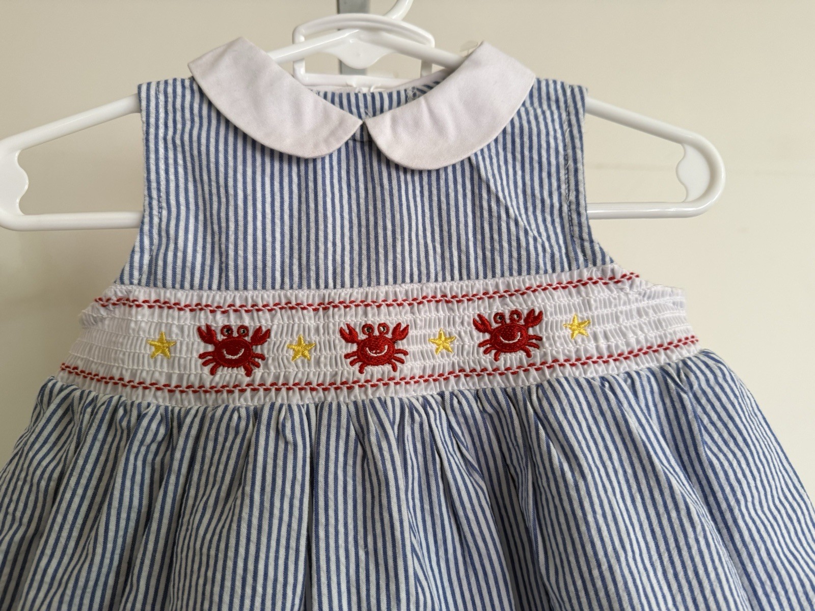 NWT Goodlad Smocked Crab Diaper Set – Size 9 Months