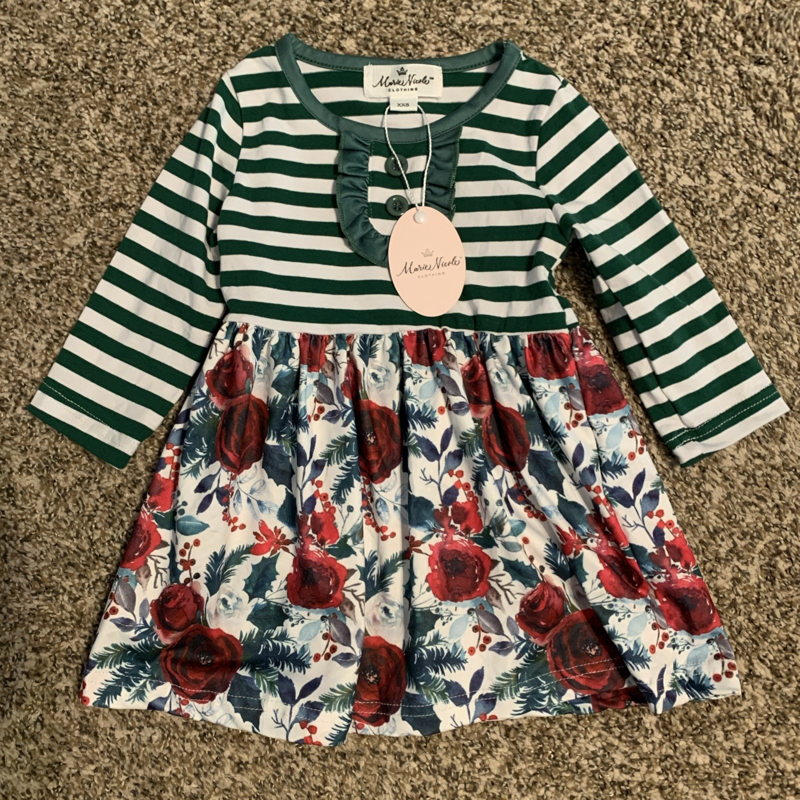Marie Nicole Clothing XXS 12-18 Months Dress New with Tags Baby Girl